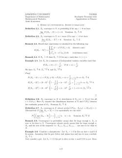 LINK¨OPING UNIVERSITY Department of Mathematics