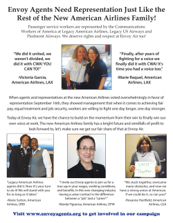 Envoy Agents Need Representation Just Like the Rest of the New