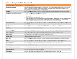 Reference Manager to EndNote “Cheat Sheet”