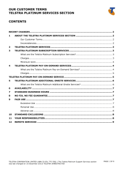 Telstra Platinum Pay-on