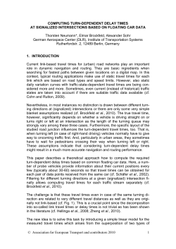 Computing turn-dependent delay times at signalized intersections
