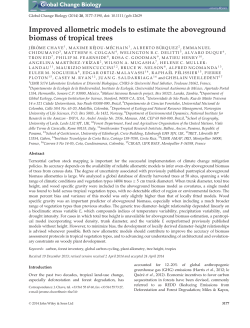 Improved allometric models to estimate the