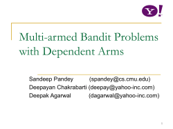 Multi-armed Bandit Problems with Dependent Arms