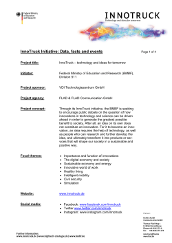 InnoTruck Initiative: Data, facts and events