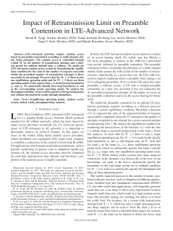 Impact of Retransmission Limit on Preamble Contention in LTE