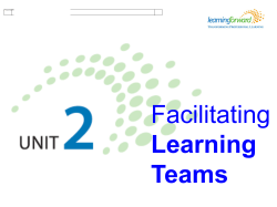 Facilitating Learning Team