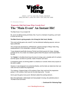 Progressive Pull-Tab Game Wins Crowds Over!