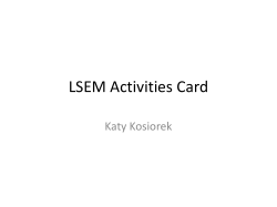 LSEM Activities Card - Longwood Blogs