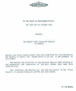 Her Majesty In Council the Scheme which I s set