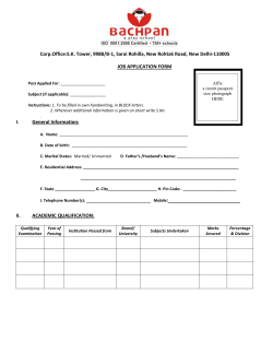 Bachpan Play School Faridkot application form