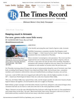 Keeping count in Arrowsic