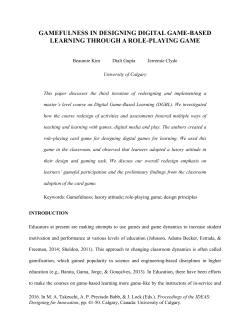 gamefulness in designing digital game