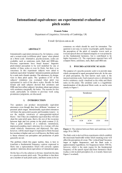 Intonational equivalence: an experimental evaluation of pitch scales