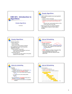 Greedy Algorithms