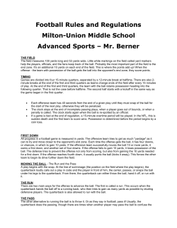 Football Guided Notes - Advanced Sports