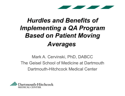 Hurdless and Benefits of Implementing a QA Program Based on