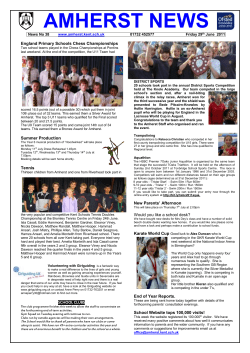 amherst news - Amherst School