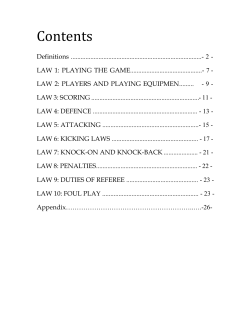 Contents - Irish Rugby