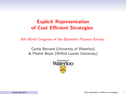 Path-dependent inefficient strategies