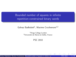 Bounded number of squares in infinite repetition