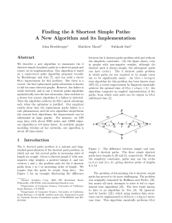Finding the k Shortest Simple Paths: A New Algorithm and its