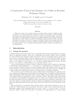 A Constructive Proof of the Existence of a Utility in Revealed
