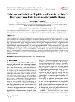 Existence and Stability of Equilibrium Points in the Robe`s Restricted