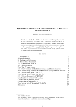 EQUILIBRIUM MEASURE FOR ONE-DIMENSIONAL