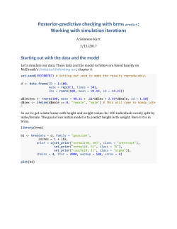 Posterior-predictive checking with brms predict: Working with