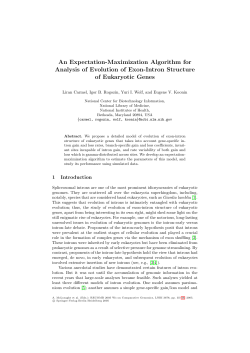 An Expectation-Maximization Algorithm for Analysis of Evolution of