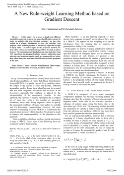 A New Rule-weight Learning Method based on Gradient