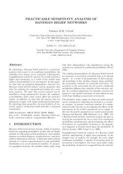 PRACTICABLE SENSITIVITY ANALYSIS OF BAYESIAN BELIEF