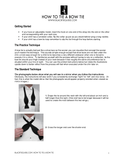 HOW TO TIE A BOW TIE HOW TO TIE A BOW TIE