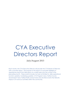 CYA Executive Directors Report