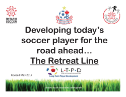 Developing today`s soccer player for the road ahead&hellip; The Retreat