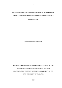 a dissertation submitted in partial fulfillment of the requirements for