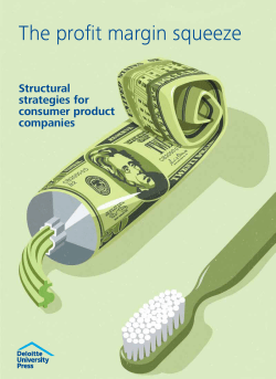 The profit margin squeeze - Deloitte University Press