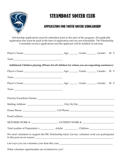 Steamboat Springs Youth Soccer Association
