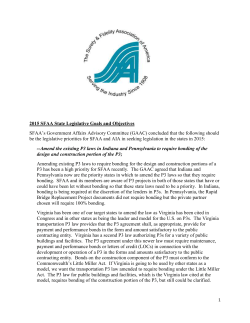 2015 SFAA Legislative Goals and Objectives