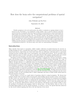 How does the brain solve the computational problems of spatial