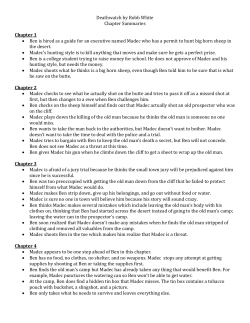 Deathwatch by Robb White Chapter Summaries Chapter 1 Ben is