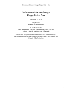 Software Architecture Design Flappy Bird &ndash; Duo