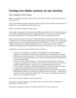 Getting two Idaho senators in one election