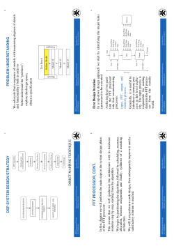 dsp system design strategy problem understanding fft