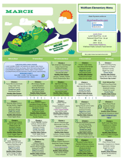 Choose 1: Choose 1 - Waltham Public Schools