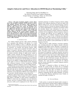 Adaptive Subcarrier and Power Allocation in OFDM