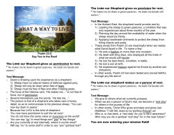 Making a Life and Not Just a Living