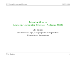 NP-Completeness and Beyond