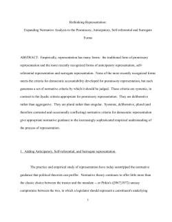 Rethinking Representation