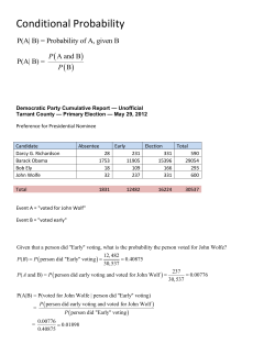 Conditional Probability - simulation